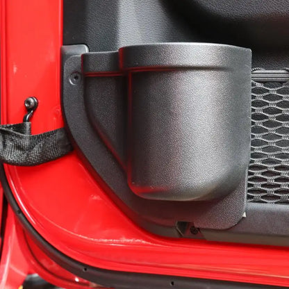 Car Interior Side Door Storage Barrel for Jeep Wrangler JL 2018-2022 ABS Front Door Drink Bottle Mobile Phone Holder Organizer