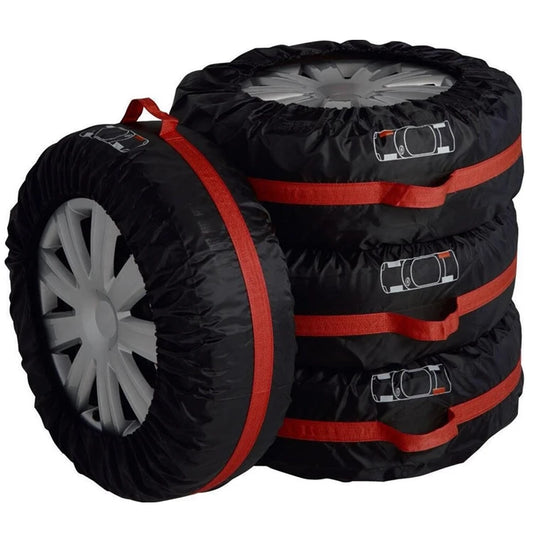 4pcs/set Dust-Proof Tire Cover Seasonal Tire Tote Wheel  Protector Bag