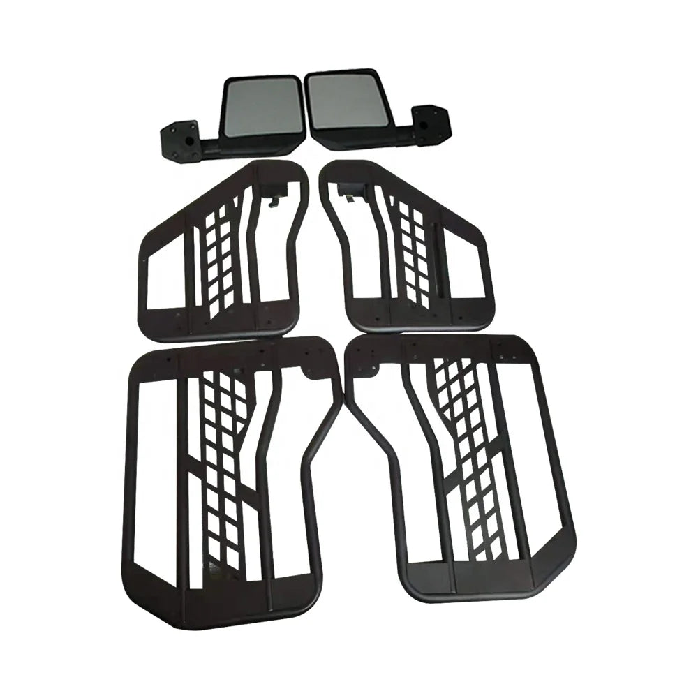 4pcs/set Lantsun JL1078 for Jeep for wrangler JL half door 4 door with mirror car doors for gladiators