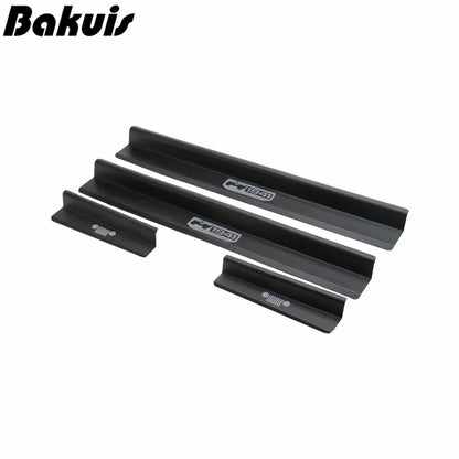 Door sills Car Pedal Scuff Plate Entry Guards-Black For Jeep Wrangler JK 4 Door 2007-2018 Aluminum Alloy 2Door 4Door accessories