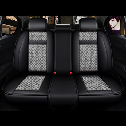 5-Seat Leather SUV Car Seat Covers Accessories for Jeep Grand Cherokee Wrangler JK Renegade Compass Patriot Liberty Commander