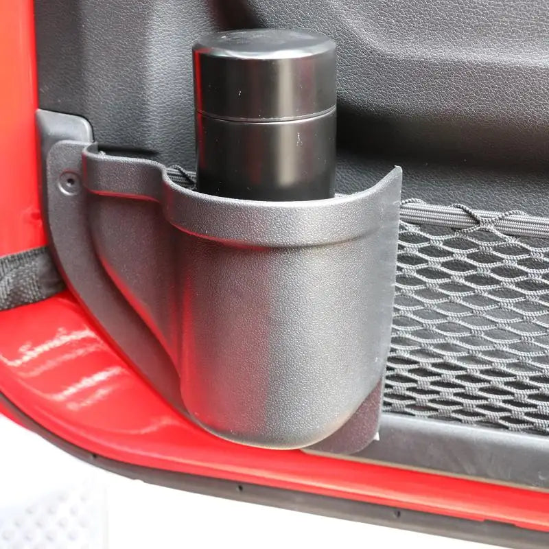 Car Interior Side Door Storage Barrel for Jeep Wrangler JL 2018-2022 ABS Front Door Drink Bottle Mobile Phone Holder Organizer