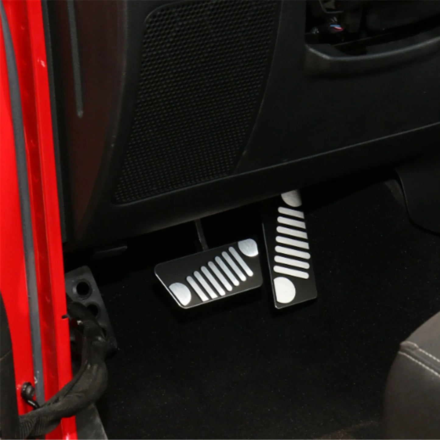 Accelerator Coaster Brake Pedal Covers Auto Foot Pedal Pad Kit Retrofitting Accessories for Jeep Wrangler JK 2011-2016