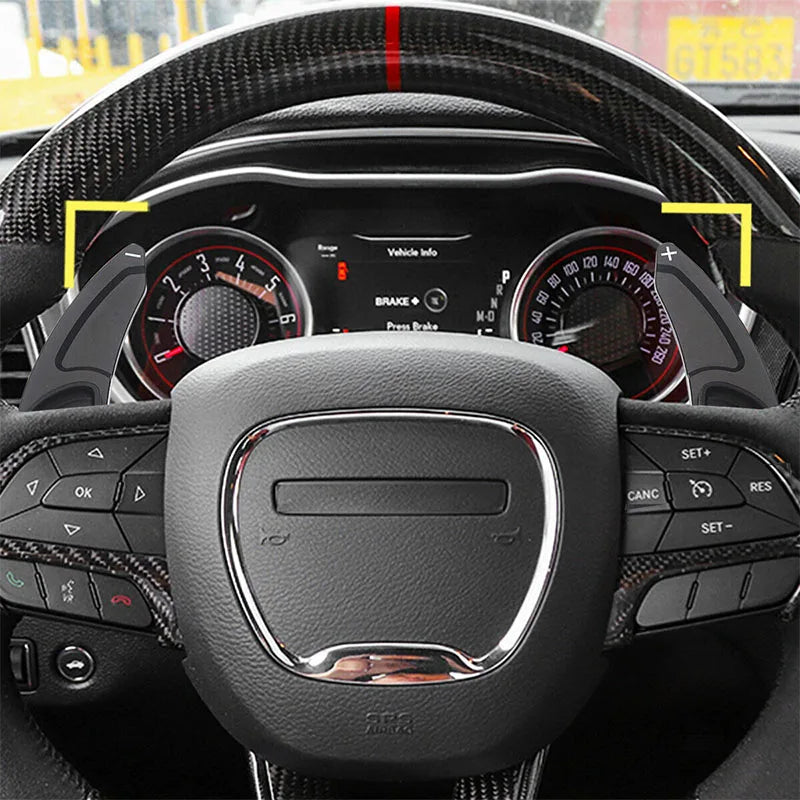 For Jeep Grand Cherokee 2014-20 Dodge Charger Durango Car Accessories Steering Wheel Direct Shift Paddle Gear Shifter Extension