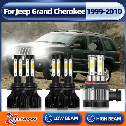 360W 60000LM Canbus LED Headlight 9005 HB3 9006 HB4 LED Bulb LED Auto Fog Light 12V For Jeep Grand Cherokee 1999-2008 2009 2010