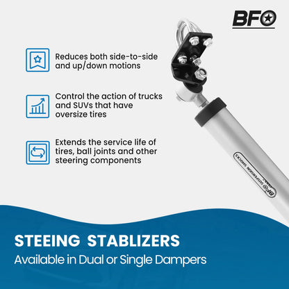 Front Steering Stabilizer For Jeep Wrangler JK Unlimited 4WD 2007-2018