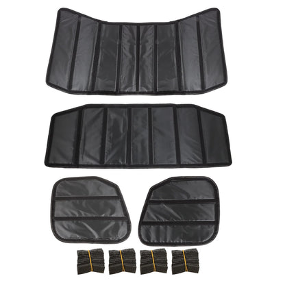 Sound Heat Insulation Pad For Jeep Wrangler JK JL 4 Door Headliner Hardtop Rear Window Ceiling Roof Heat Insulation Cotton 12-23