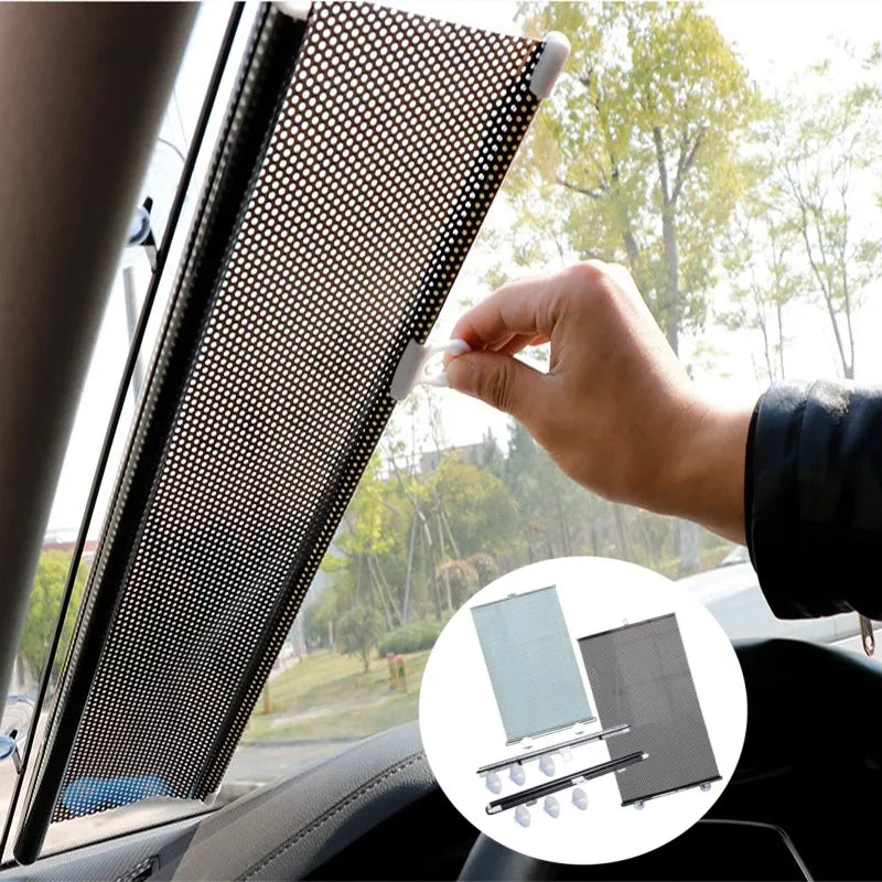 Windshield Sunshade Protection Retractable Set