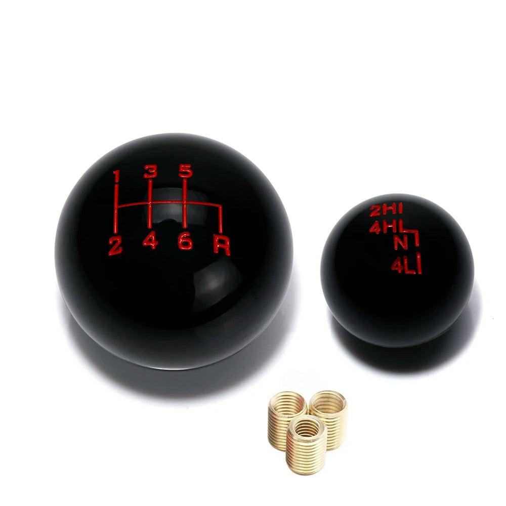 for Jeep/Wrangler 'YJ's "TJ's"&"JK's" Ball Style 6 Speed Transfer Case Gear Shift Knob Head