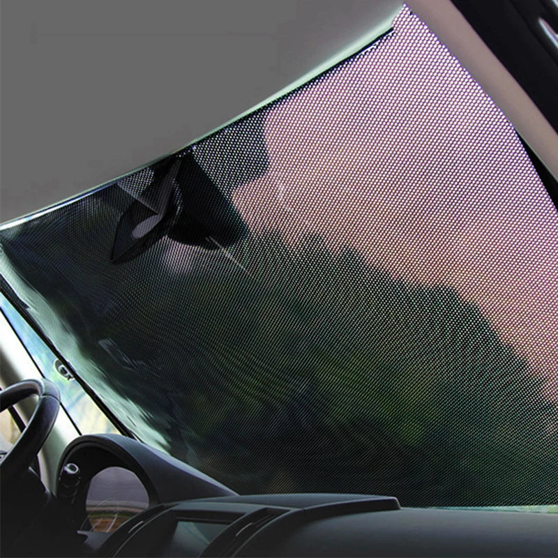 Windshield Sunshade Protection Retractable Set