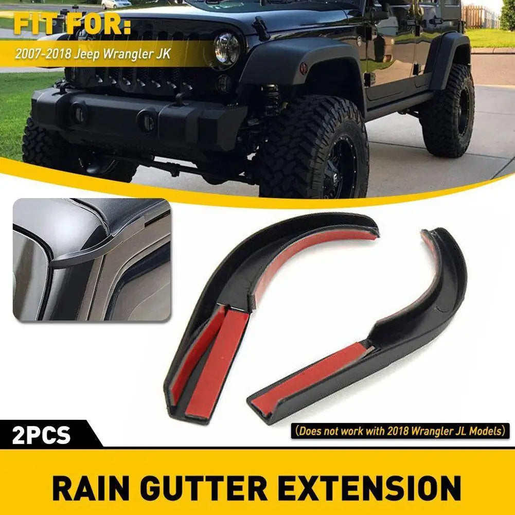 Mudguard For Jeep Wrangler JK 2007-2018 Rain Trough Guide Channel High Quality Automotive External Accessories J8J5