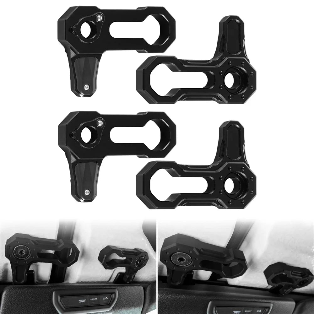 Freedom Top L-Shaped Roof Locks Panel Latch Hardtop Roof Removal Switch Handle Latches Screws for Jeep Wrangler JK JKU 2007-2018