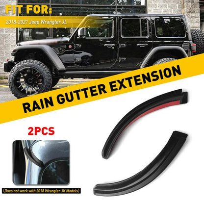 Mudguard For Jeep Wrangler JK 2007-2018 Rain Trough Guide Channel High Quality Automotive External Accessories J8J5