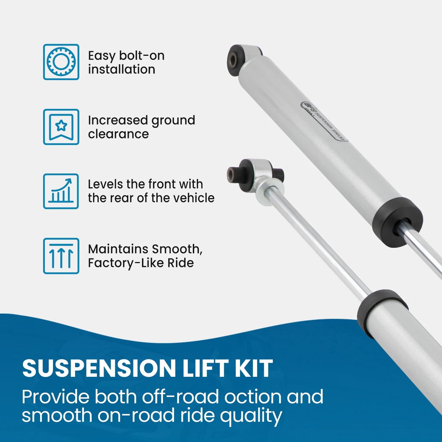 2.5" Lift Kit W/ Sway Bar Links For Jeep Wrangler JLU 2018-2023