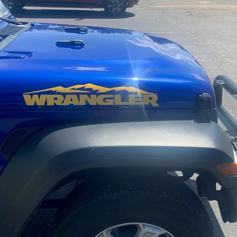 Mountain WRANGLER Hood Decals And Stickers